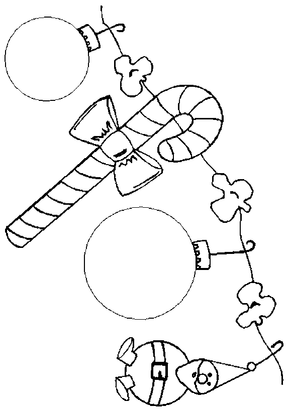 Plansa de colorat cu Craciun 72 690